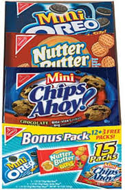 Learn how to make nutter butter cleats ad. Nabisco Variety Pack Mini Oreo Nutter Butter Bites Mini Chips 1 25 Oz Cookies 15 Nutrition Information Innit