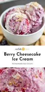 creamy berry cheesecake ice cream