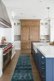 Blue White Natural Wood Kitchen Home Decor Kitchen Kitchen Design Kitchen Renovation