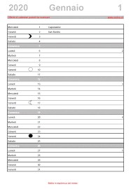 Calendario Da Stampare Gratis 2019 2020