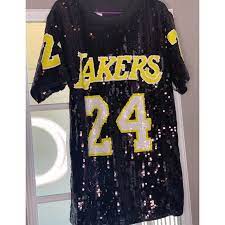 Shop for los angeles lakers championship jerseys as they play in the nba finals at the los angeles lakers lids shop. Dresses Lakers Sequin Jersey Dress 24 Poshmark