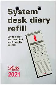 Letts 2021 Business Calendar System Desk 2021 Refill 21 Tsdr Amazon Co Uk Office Products