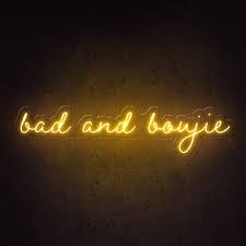 Bad And Boujie Neon Sign Neon Signs Neon Aesthetic Neon