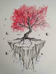 81 images of tree art pictures. Fantasy Tree Drawing By Aleksejs Burda Saatchi Art
