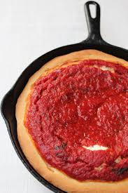 Cast Iron Skillet Deep Dish Pizza Lord Take This Temptation From Me Deep Dish Pizza Recipe Chicago Style Deep Dish Pizza Deep Dish Pizza