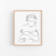 Mother And Baby Wall Art Minimal Nursery Line Art Print Mother And Child Breastfeeding Art Printable Nursery Art Black And White Art Breastfeeding Art Baby Wall Art Line Art Drawings