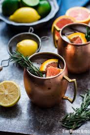 Thirsty Thursday Rosemary Citrus Moscow Mule One Sweet Mess Rosemary Citrus Rosemary Simple Syrup Simple Syrup Recipes