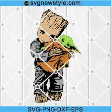 Download Baby Groot Hug Baby Yoda Svg Baby Groot Svg Baby Yoda Svg Star Wars The Mandalorian Galaxys Edge Svg Png Eps Dxf Cricut File Silhouette Art Svg New Style