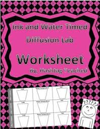 Diffusion Lab Worksheet With Food Coloring And Water Food Coloring Diffuser Hot Spot