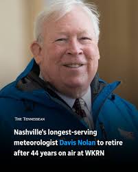 Davis Nolan — Nashville television's longest running weather forecaster —  has announced he is retiring after 44 years as the meteorologist for WKRN  News 2. Read the full story:  https://www.tennessean.com/story/entertainment/2025/07/11/davis-nolan-to ...