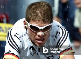 Image of Deutsche Telekom cycling team leader Jan Ullrich of Germany crosses