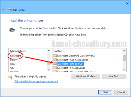 Select next and follow through with the wizard, accepting any defaults to add the pdf printer to windows 10. Here S How To Add Microsoft Print To Pdf Printer Driver In Windows 10
