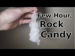 (here are snacks to make when you get hungry, too!) how to make rock candy ingredients. Few Hour Rock Crystal Candy How To Make In 4 Hour Or Less Great Last Day Science Fair Project Youtube