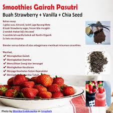 Smoothies Gairah Pasutri Strawberry Di 2020 Resep Makanan Stroberi Kacang Mete