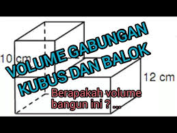 Bangun c merupakan gabungan bangun terdiri dari balok dan setengah tabung. Volume Gabungan Kubus Dan Balok Youtube