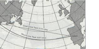 Sea Charts Mercator Projection Great Circles Appear As