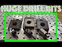 Get free shipping on qualified 1/8 in drill bits or buy online pick up in store today in the tools department. Drill Big Holes In 1 Thick Steel Fastest Way Iron Metal Aluminum Large Drill Press Youtube