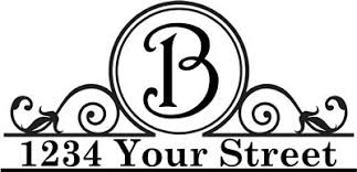 Mailbox Decal 3 Mailbox Design Cricut Monogram Mailbox Decals