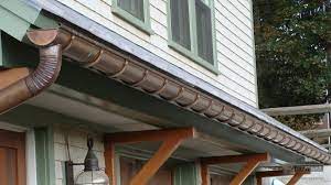 Classic copper works fabricates and installs residential copper half round gutter systems a in a variety of materials: Gutters Copper Aluminum Zinc Half Round K Style Box Ogee