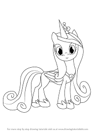 How To Draw Princess Cadance From My Little Pony Friendship Is Magic Drawingtutorials101 Co Princess Drawings My Little Pony Drawing My Little Pony Coloring
