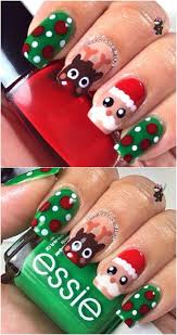 It is a beautiful reason to try some adorable reindeers, santa claus, christmas tree, snowflakes or just solid design decorated with glitter. 20 Fantastic Diy Christmas Nail Art Designs That Are Borderline Genius Diy Crafts