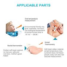 How to take oral temperature of a baby Oral Thermometer For Fever Test With Flexible Tip Body Temperature Fast Reading Oral Rectal Underarm Fever Indicator For Children Kids Adults Babies Pricepulse