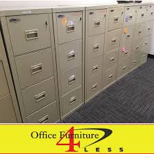 Order fireproof filing cabinets online with free uk p&p. Used Fire King Fireproof Files With Lock 4dr Office Furniture 4 Lessoffice Furniture 4 Less