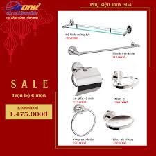 Combo 6 món phụ kiện nhà tắm cao cấp - Đại Dương Kính