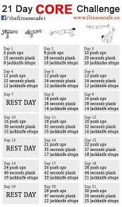 21 Day Core Challenge 21 Day Fitness Challenge 30 Day Ab Workout Beach Body Challenge