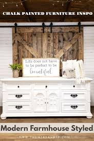 Learn how to paint furniture with this detailed tutorial, which includes great tips for getting a smooth finish! Chalk Painted Farmhouse Furniture Farmhouse Furniture White Furniture Bedroom Modern Modern Rustic Furniture