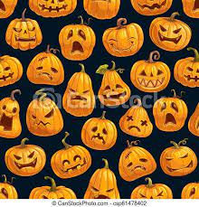 Check spelling or type a new query. Halloween Holiday Cartoon Pumpkin Seamless Pattern Halloween Cartoon Pumpkins Pattern Background Vector Happy Halloween Canstock