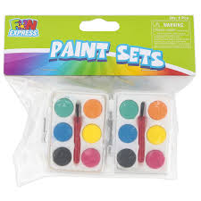 It's a nice compact set, perfect for painting on your travels or for urban sketching. Fun Express Mini Watercolor Paint Sets Assorted Colors 2 1 2 X 1 7 8 Inches Pack Of 6 Mardel 1544964