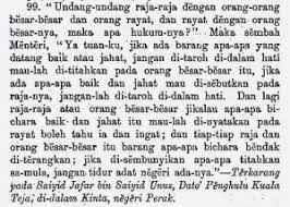 Saya pribadi pun sangat berterima kasih kepada seluruh pejuang yang telah memperjuangkan uud desa ini lahir. Undang Undang 99 Perak Tahutuai