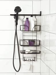 Make A Space Adjustable Side Mount Shower Caddy Bronze Zenith Products Corp Zpc Bathroom Storage Solutions Shower Storage Shower Organization