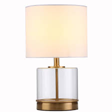 Check spelling or type a new query. Tayanuc Modern Glass Gold Table Lamps White Fabric Shade Small Table Desk Lamp Clear Glass And Brass Base Buy Online In Fiji At Fiji Desertcart Com Productid 98398924