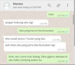 Masih sayang sama mantan dan ingin mengajaknya balikan tapi bingung gimana caranya? Jangan Berani Chat Mantan Kecuali Kamu Siap Dengan Risiko Percakapan Kocak Tapi Menyedihkan Berikut