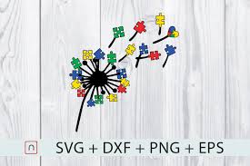 Download Dandelions Autism Puzzles Colorful Graphic By Novalia Creative Fabrica PSD Mockup Templates