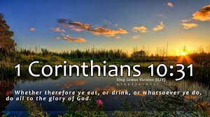 Verse of the Day - 1 Corinthians 10:31 KJV - Highland Park Baptist Church -  Lenoir City, Tennessee