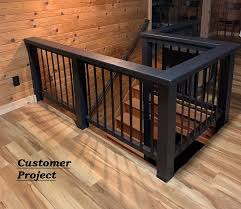 40 long x 1 wide rectangular aluminum balusters: Flat Bar Aluminum Baluster Face Mount The Deck Barn