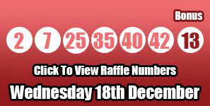 Here Are The Lotto Results For Wednesday 19th December After A Double Rollover One Very Lucky Winner Takes Home The Lotto Results Raffle Numbers Lotto Numbers