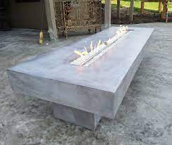 I like cool stuff, and i try to make cool stuff. Gray Stained Rectangular Concrete Fire Pit Concrete Fire Pits Rustic Fire Pits Fire Pit Essentials