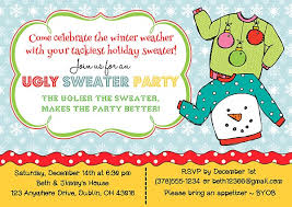 The days are getting colder and shorter, and those cosy nights at home in front of the fire are becoming the nicest part of the whole day. Holiday Ugly Sweater Christmas Party Invitations