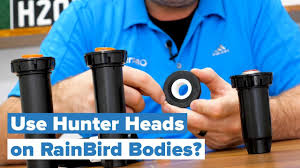 They use 1 pvc for all of the lines, (rated for 200psi) with flex funny pipe, marlexes, and barbs. How To Use Hunter Sprinkler Heads On Rain Bird Bodies Youtube