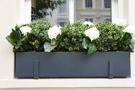 10 bundles artificial flowers outdoor fake flowers for home decoration, uv resistant faux plastic greenery shrubs plants for hanging garden porch window box décor in bulk wholesale, 5 colors. Window Boxes London Design Installation Maintenance London Planters