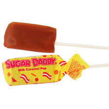 Introduced in 1935 in response to the success of the sugar daddy caramel lollipop, this younger caramel sibling holds its own as one of america's most popular milk caramel candies. Charms Sugar Daddy Candy Milk Caramel Pops 48g Lollipop Lollies N Stuff