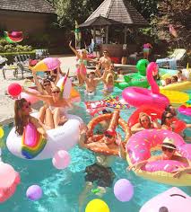 Image May Contain 8 People Pool Party Adults Pool Birthday Party Summer Pool Party