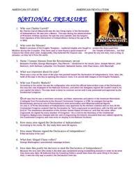 National Treasure Movie Study Guide Answer Key National Treasure National Treasure Movie Study Guide