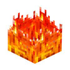 Papercraft Fire Block Paper Crafts Minecraft Birthday Fire