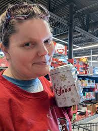 Using cake stand at biscuit station with sweet potato casserole