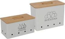 Amazon.com: Xbopetda Potato Onion Storage Box, Food Container Sets ...